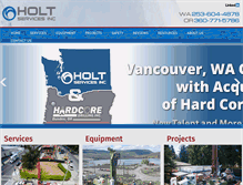 Tablet Screenshot of holtservicesinc.com